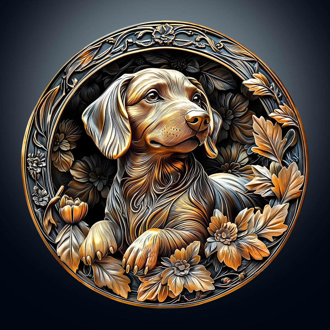 3D Metal Dachshund Wooden Jigsaw Puzzle - Woodbests