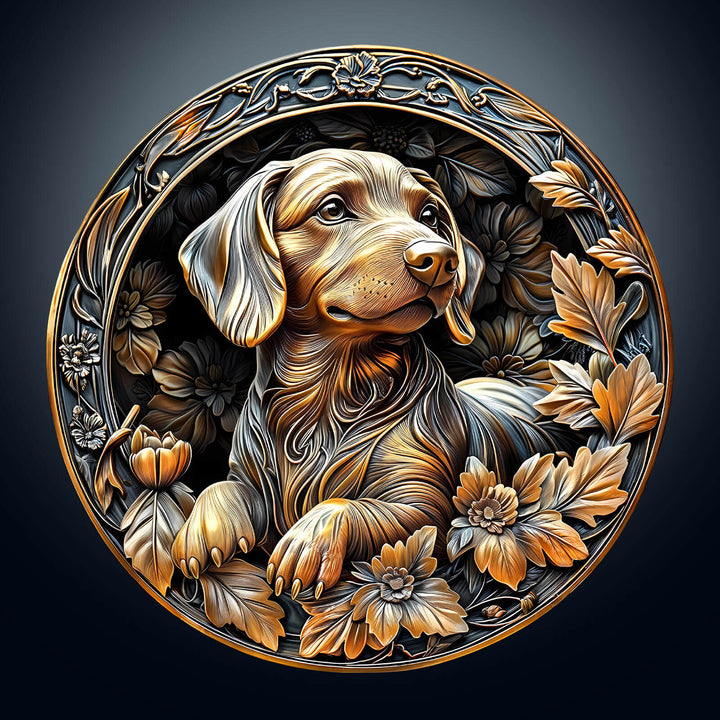 3D Metal Dachshund Wooden Jigsaw Puzzle - Woodbests