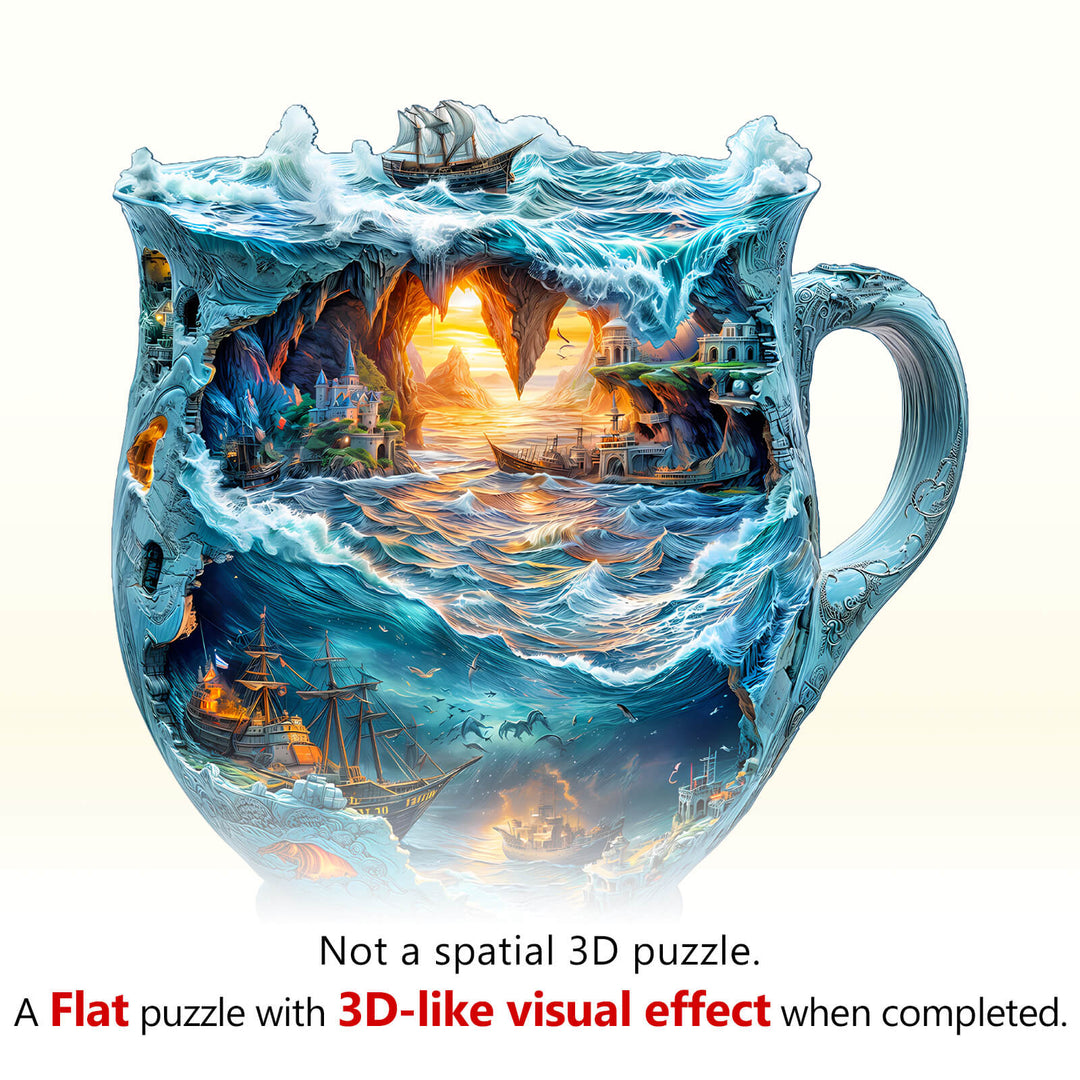 Seefahrer-Tassen Holzpuzzle