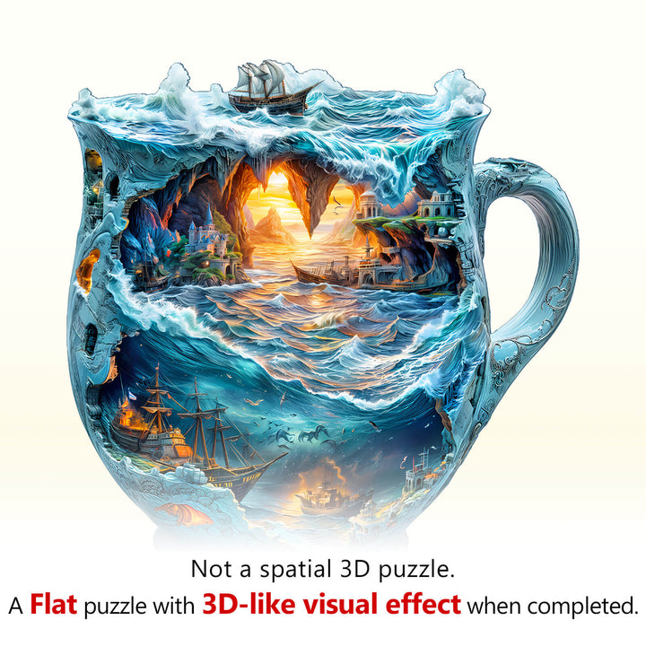 Seefahrer-Tassen Holzpuzzle