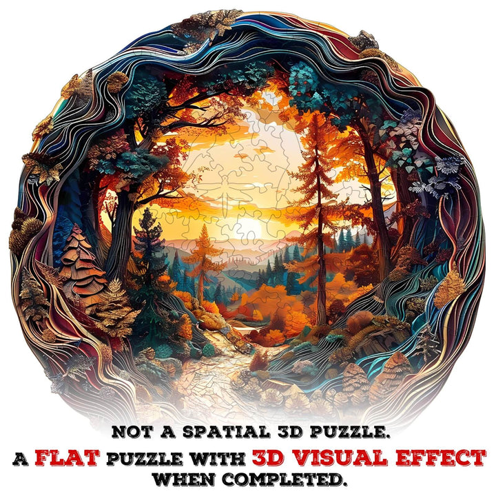 3D Winding Road Wooden Jigsaw Puzzle - Woodbests