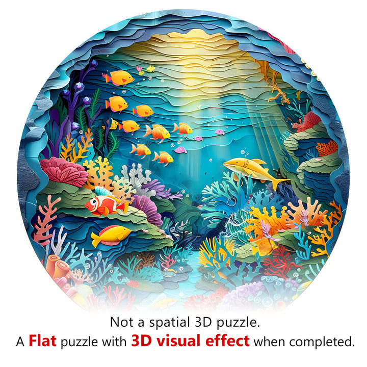 3D Unterwasserwelt Holzpuzzle