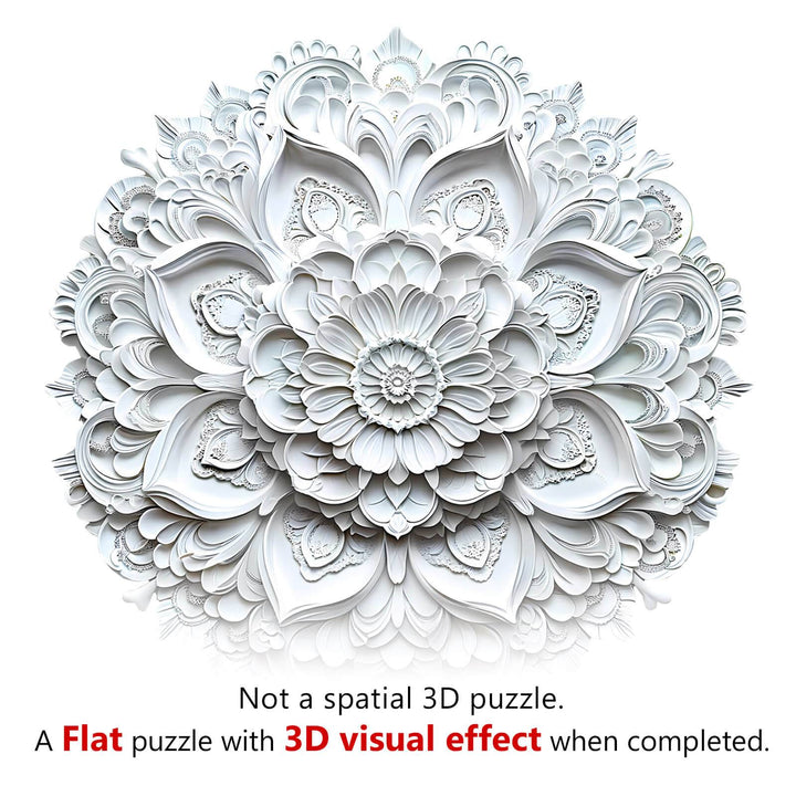 3D Paper Mandala-2 Wooden Jigsaw Puzzle - By Woodbests