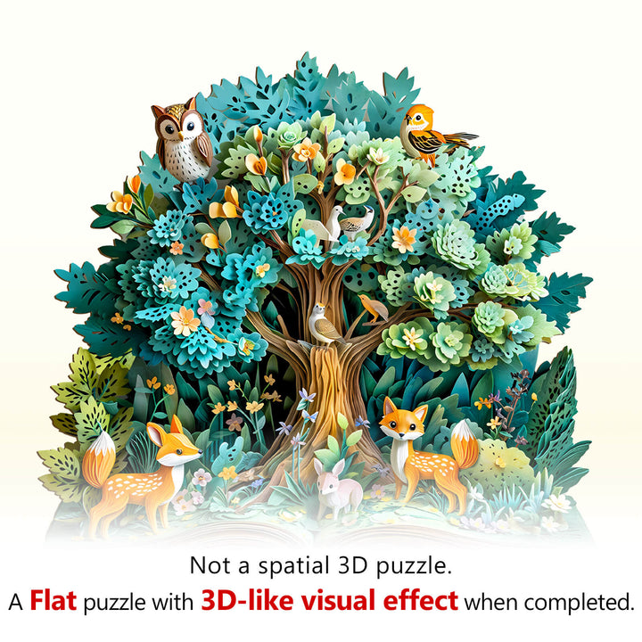 3D Forest Tales Wooden Jigsaw Puzzle