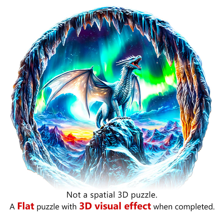 3D Aurora Dragon Wooden Jigsaw Puzzle - Woodbests