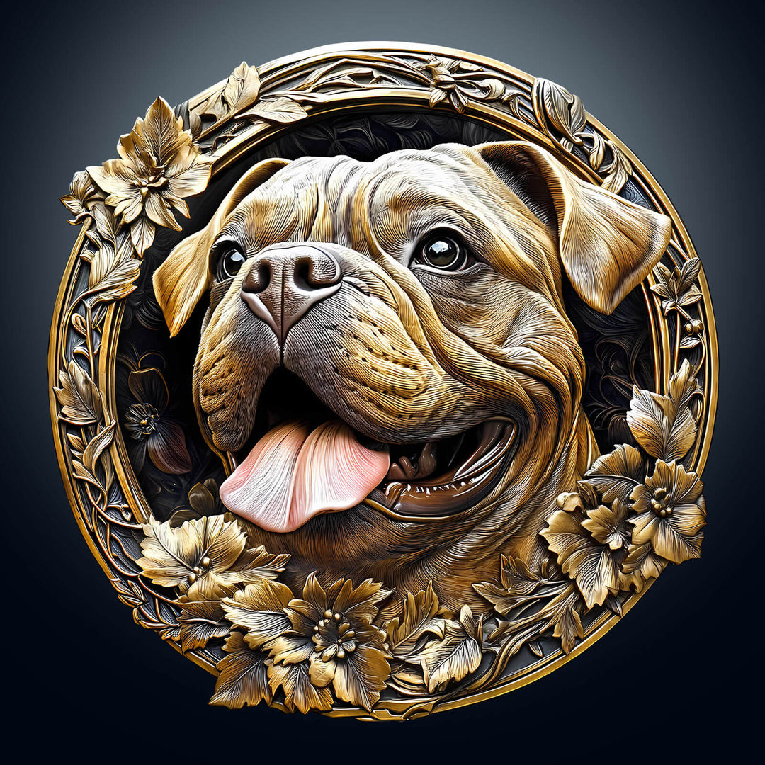 3D Metal French Bulldog Wooden Jigsaw Puzzle - Woodbests