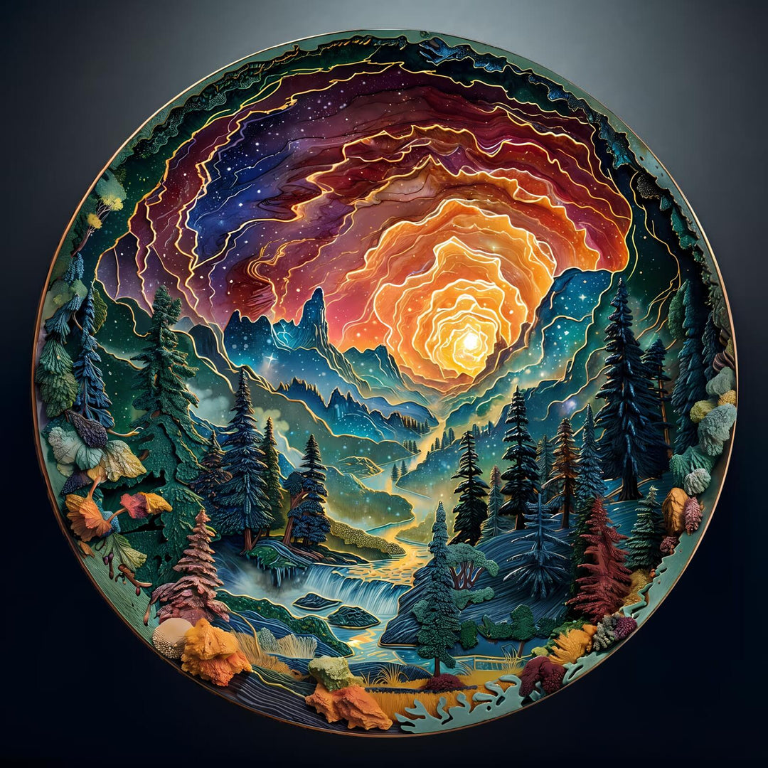 3D cave sky Wooden Jigsaw Puzzle - By Woodbests