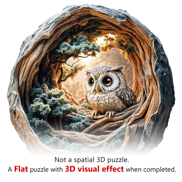 Stille Weisheit Holzpuzzle