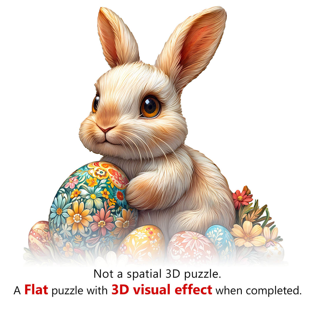3D Osterhase Holzpuzzle
