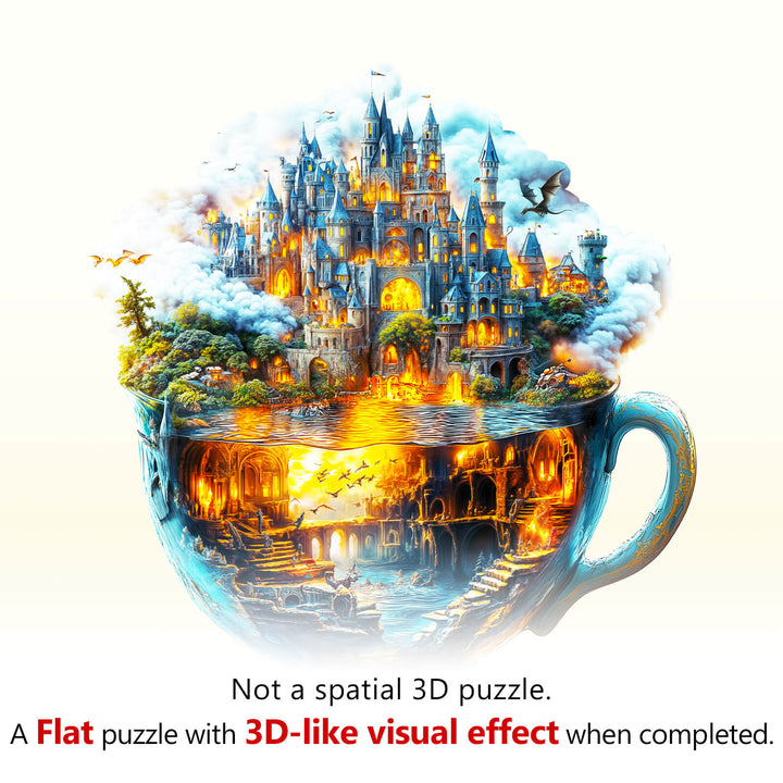 Magische Tasse Modell 1 Holzpuzzle