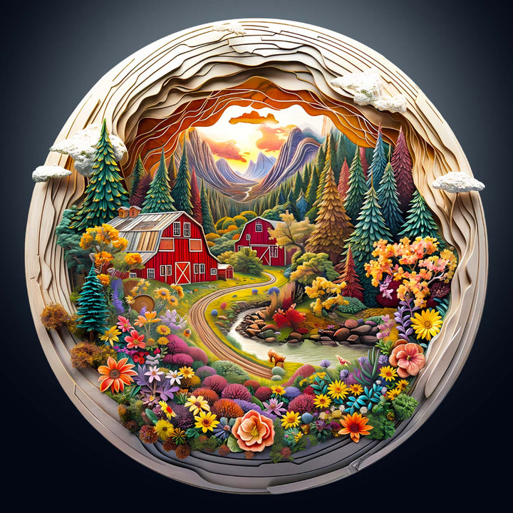 3D Farm Wooden Jigsaw Puzzle - Woodbests