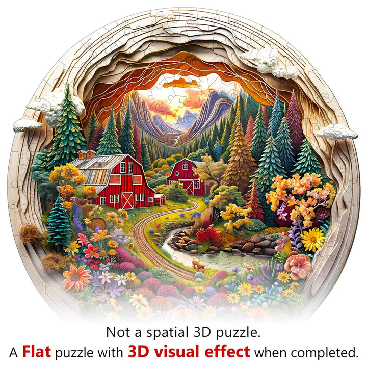 3D Farm Wooden Jigsaw Puzzle - Woodbests