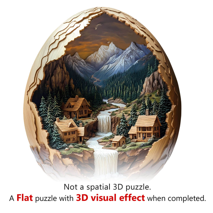 3D Eggshell World-2 Wooden Jigsaw Puzzle - By Woodbests