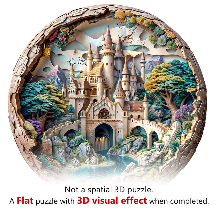 3D Castle Wooden Jigsaw Puzzle - Woodbests