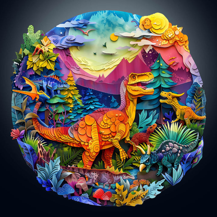 3D T-Rex Wooden Jigsaw Puzzle - Woodbests