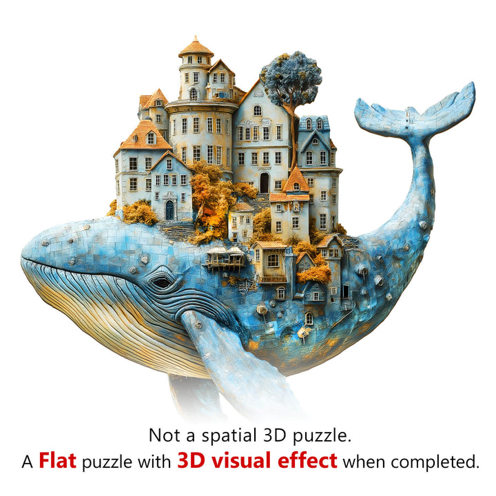 Walfisch-Stadt Holzpuzzle