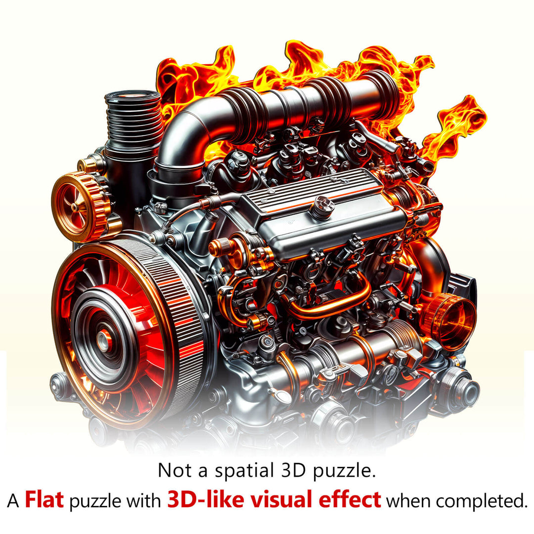 Eiserner Kraftkoloss Holzpuzzle