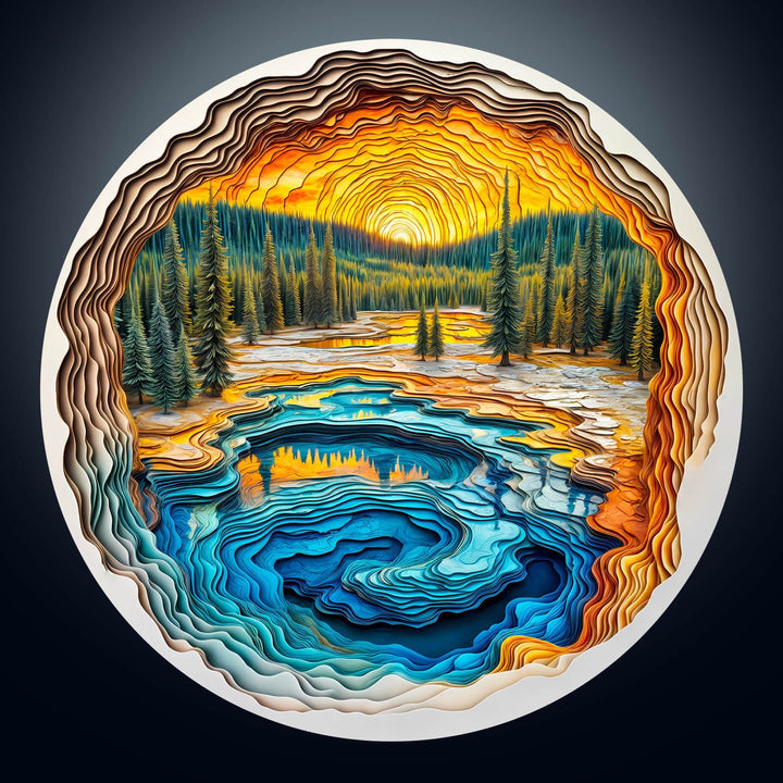 Vulkanherz Holzpuzzle