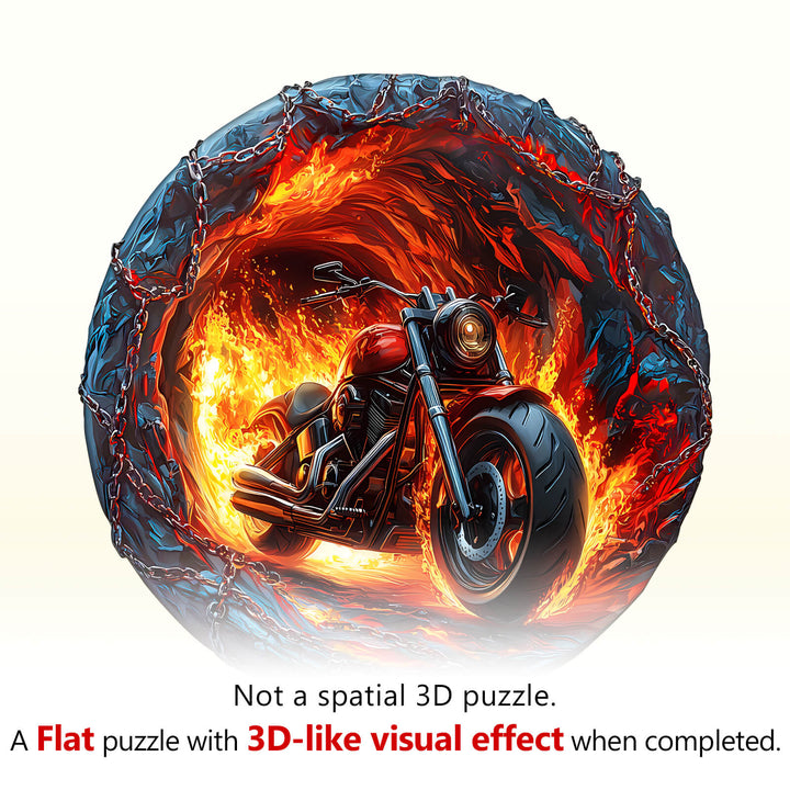 Flammendes Abenteuer Holzpuzzle