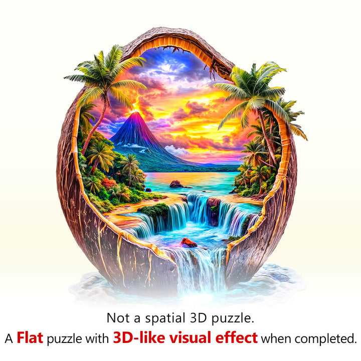 Coconut Dream Wooden Jigsaw Puzzle