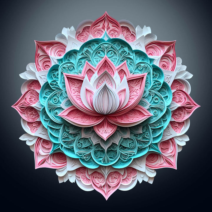 3D Mandala Lotus-1 Wooden Jigsaw Puzzle - By Woodbests