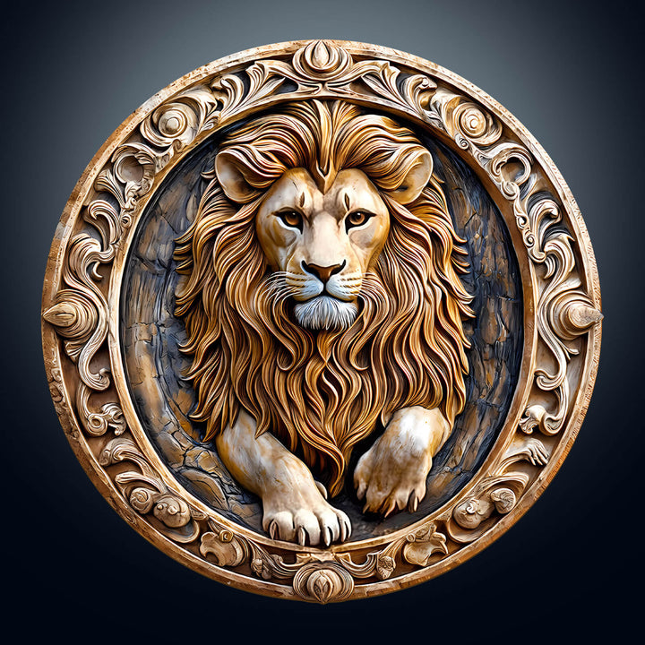 3D-Löwenskulptur Holzpuzzle