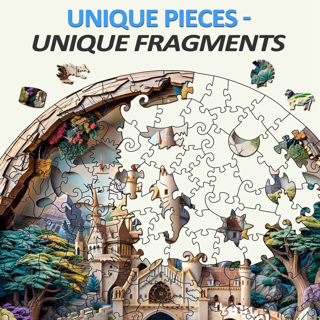 3D Castle Wooden Jigsaw Puzzle - Woodbests