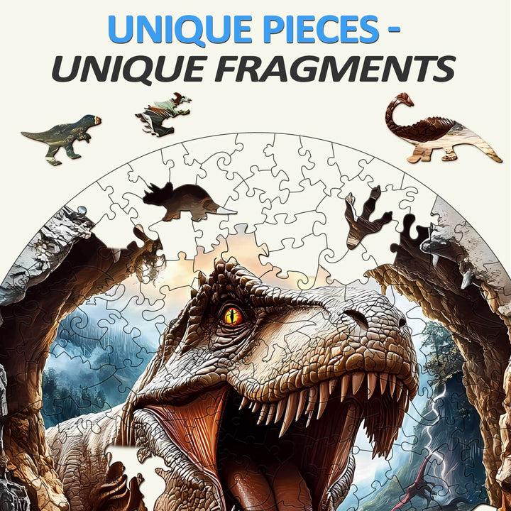 3D T-Rex 2 Wooden Jigsaw Puzzle - Woodbests