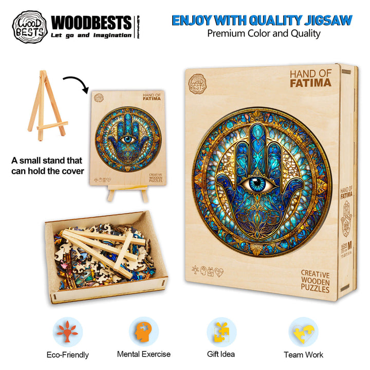 Fatimas Hand Holzpuzzle