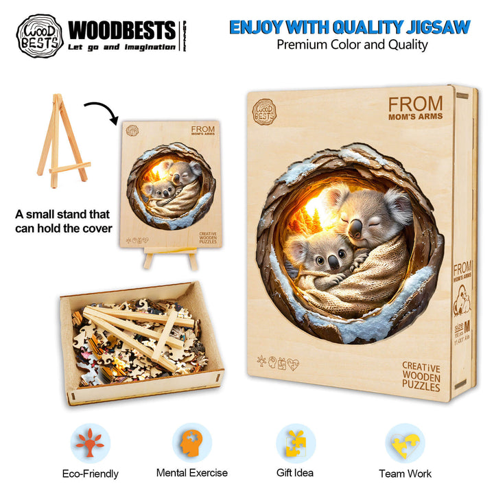 3D Mutterliebe Holzpuzzle