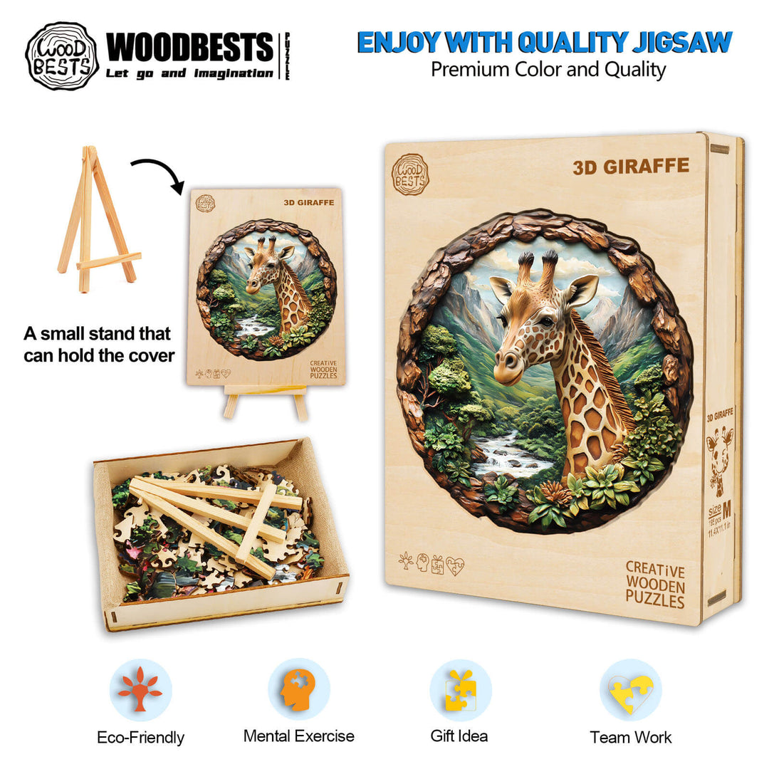 Giraffe Holzpuzzle