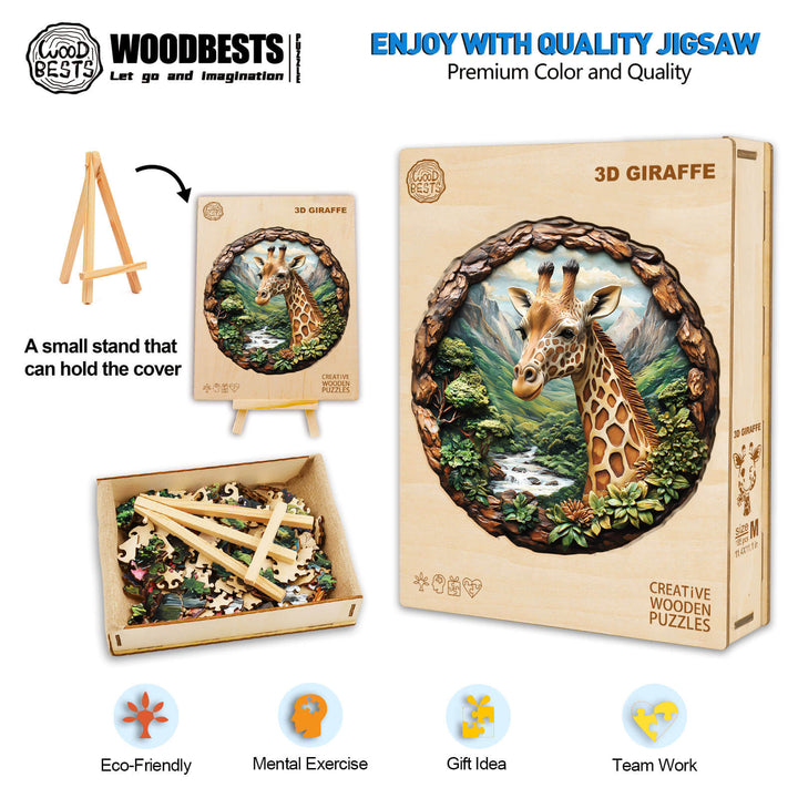 Giraffe Holzpuzzle