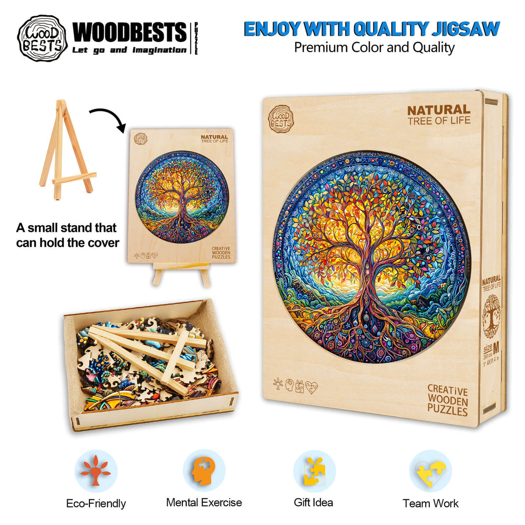Lebensbaum Holzpuzzle