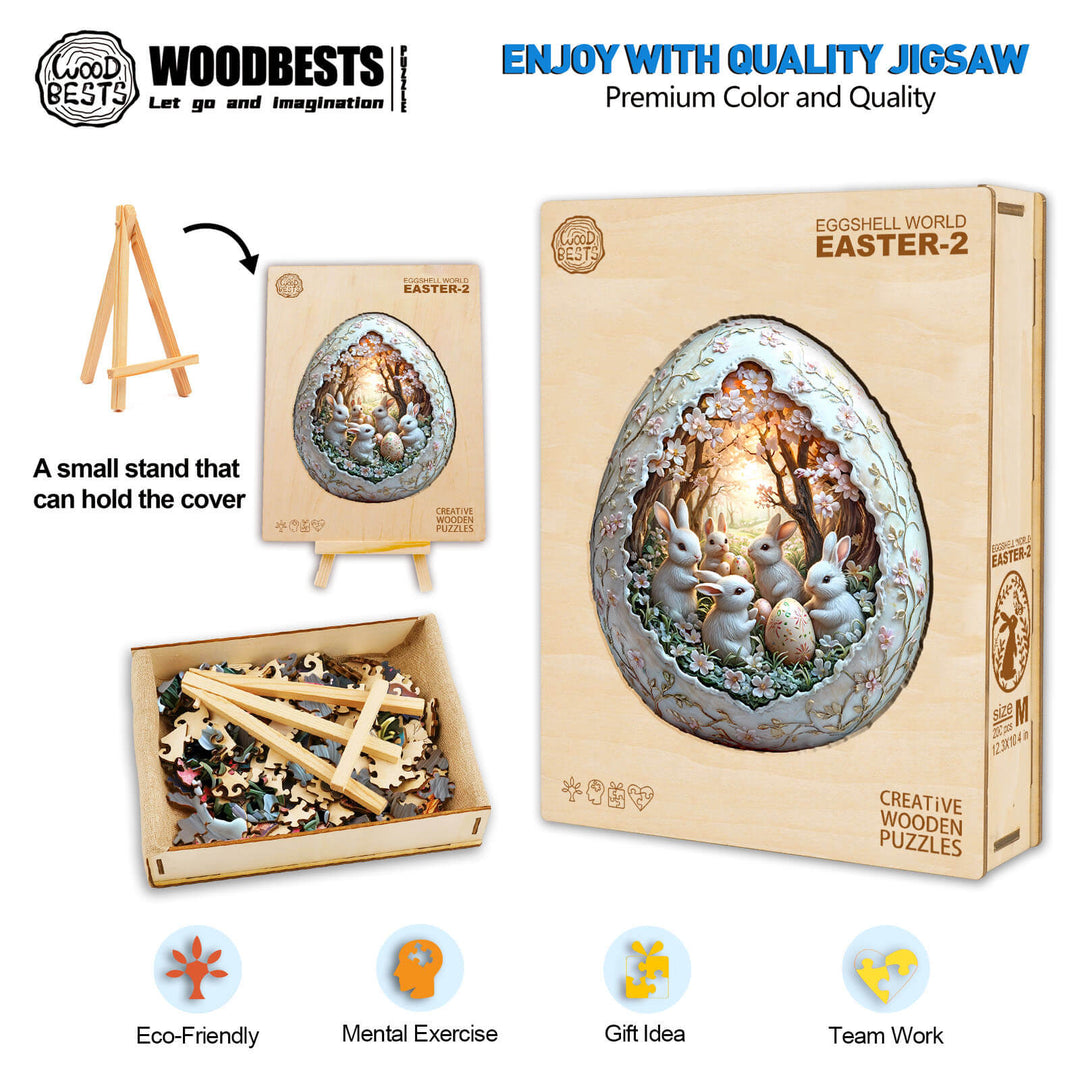 3D Oster-Eiersphäre Holzpuzzle