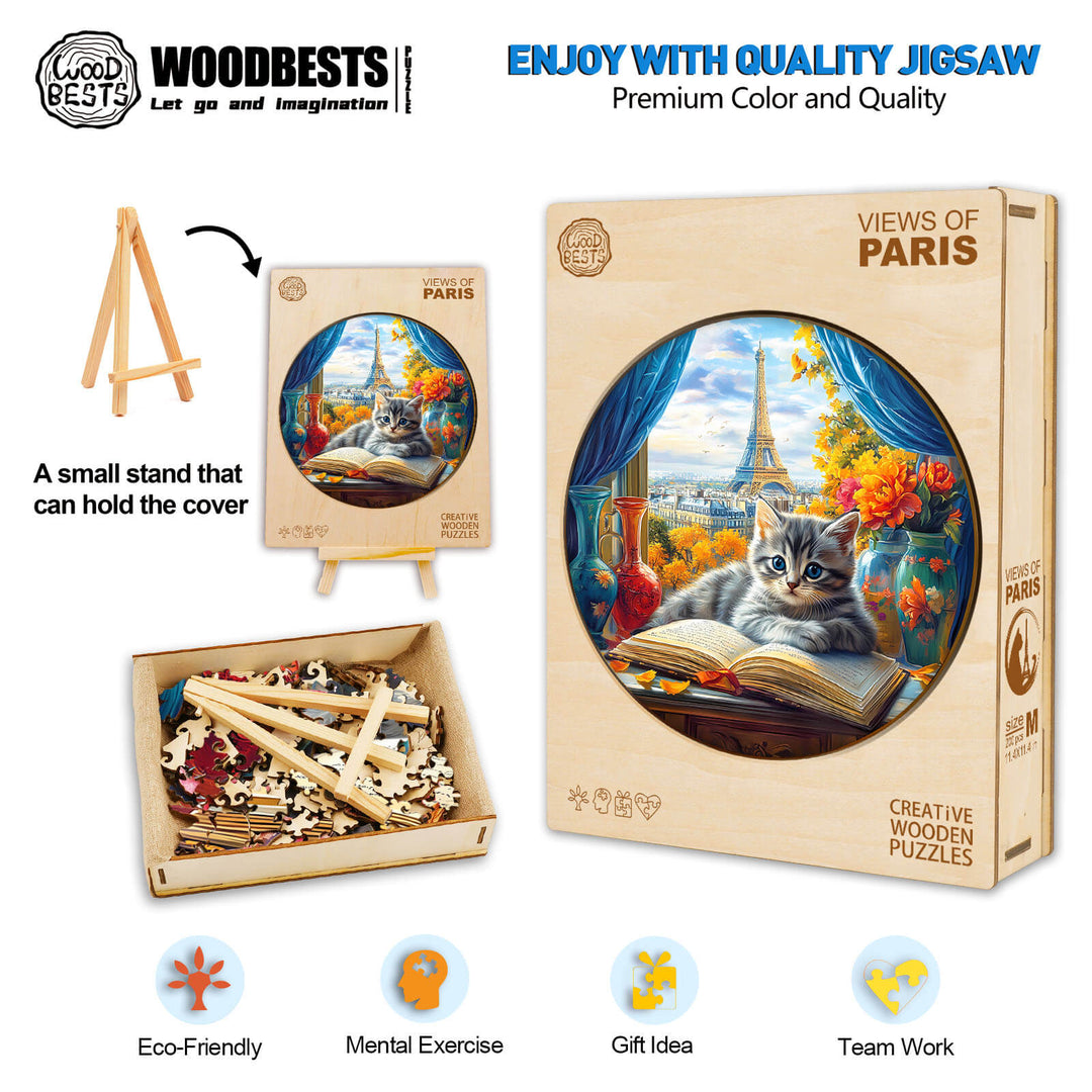 Paris-Panorama Holzpuzzle