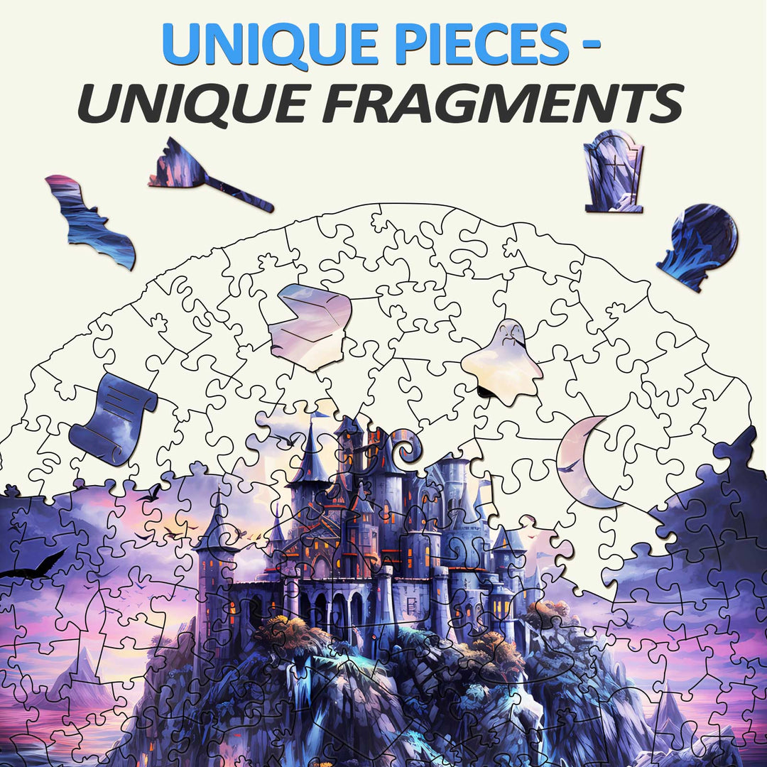 Geheimnisvolles Schloss Holzpuzzle