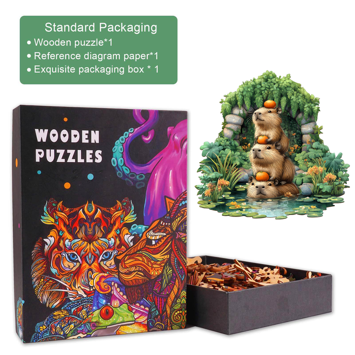 Capybara Holzpuzzle