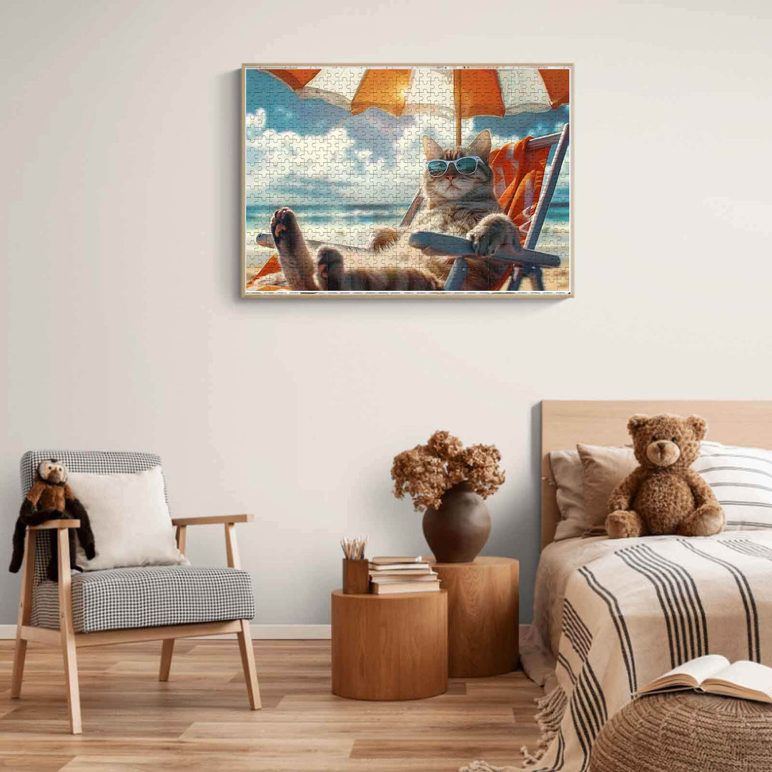 Holiday Cat 500 / 1000 Piece Puzzle - By Woodbests