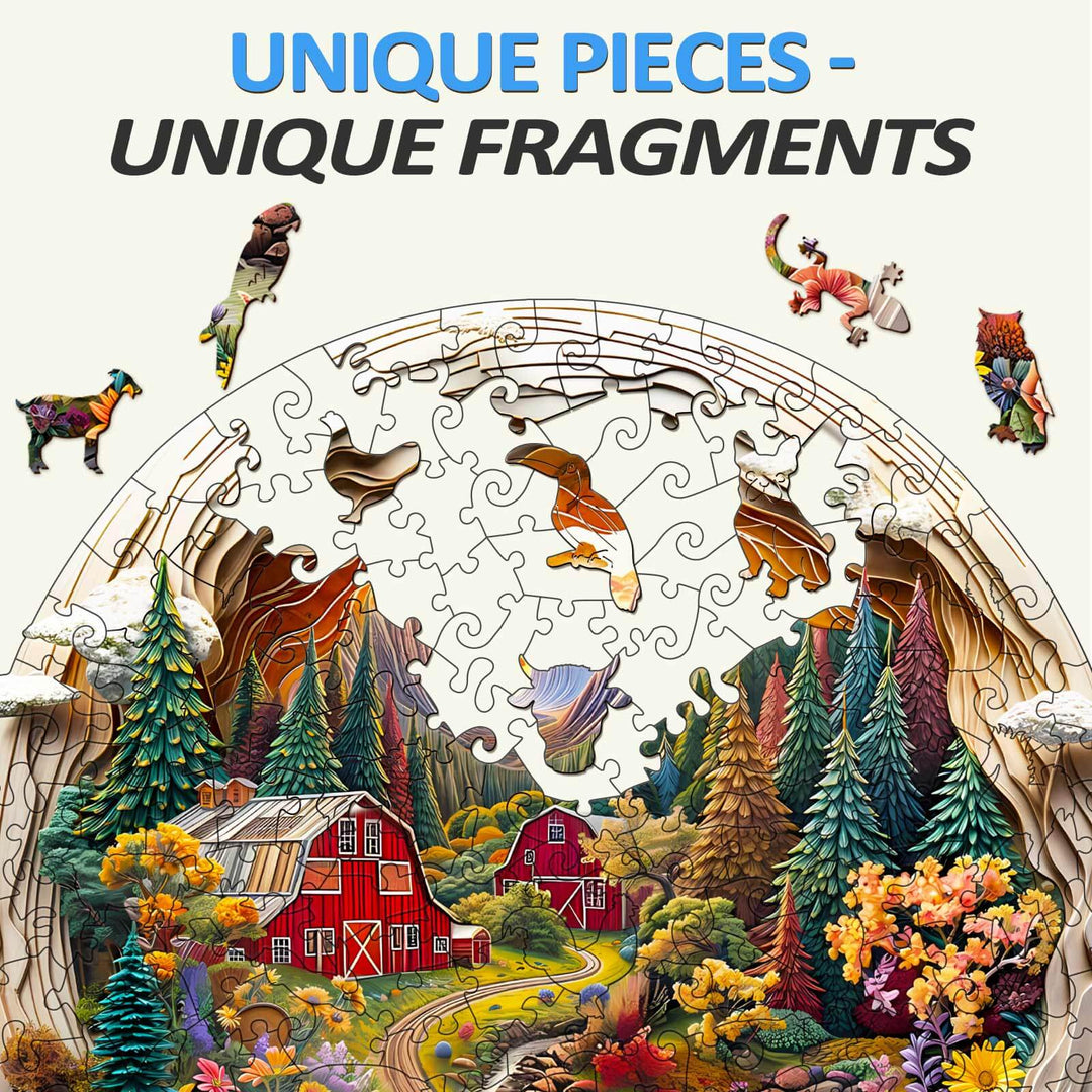 3D Farm Wooden Jigsaw Puzzle - Woodbests
