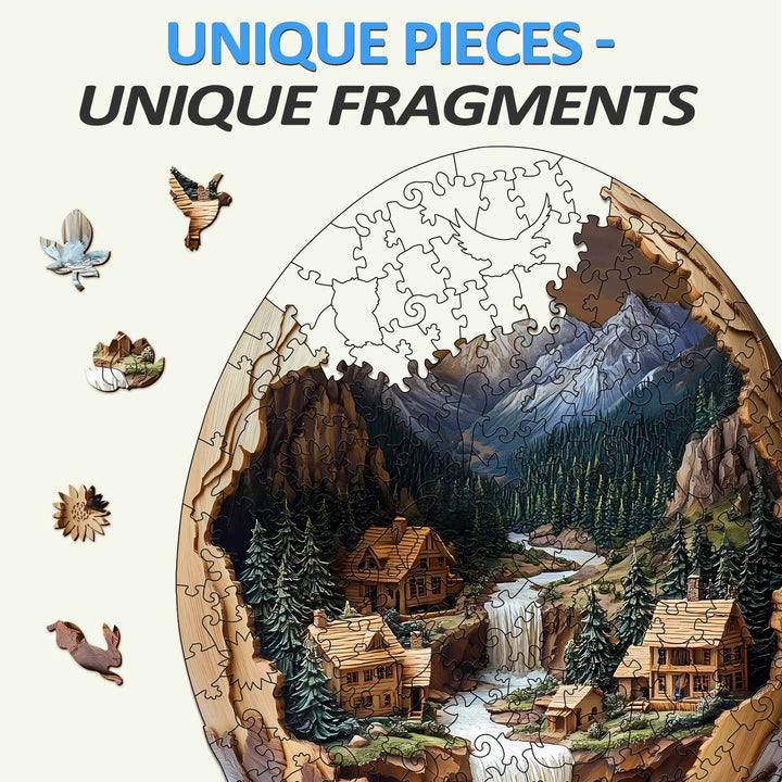 3D Eggshell World-2 Wooden Jigsaw Puzzle - By Woodbests