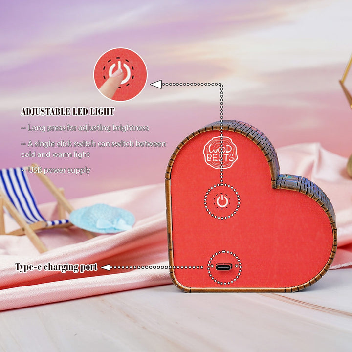 Blumen & Schmetterlinge - 3D Holz Nachtlicht Bausatz