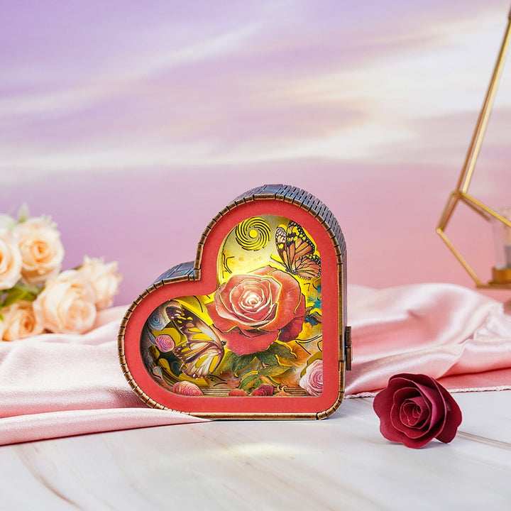 Blumen & Schmetterlinge - 3D Holz Nachtlicht Bausatz