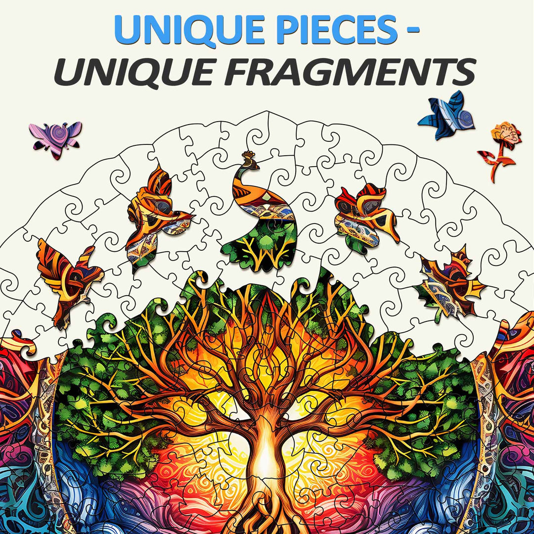 Lebensbaum-Mandala 1 Holzpuzzle