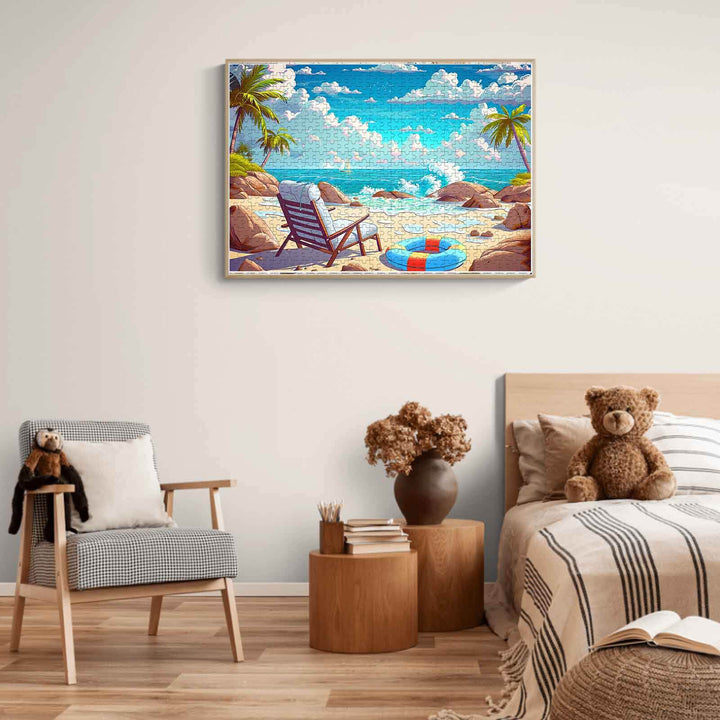 Relaxing Beach 500 / 1000 Piece Puzzle - By Woodbests