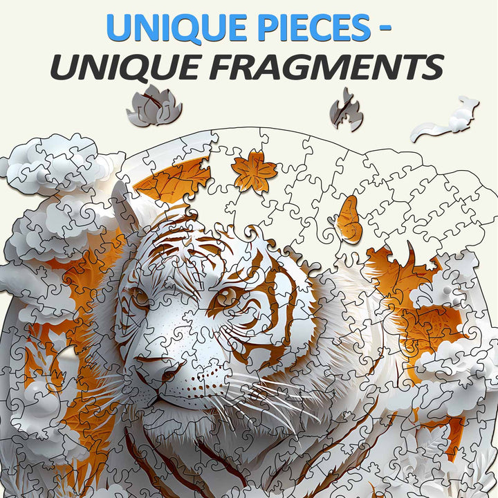 3D Paper Tiger Wooden Jigsaw Puzzle - By Woodbests