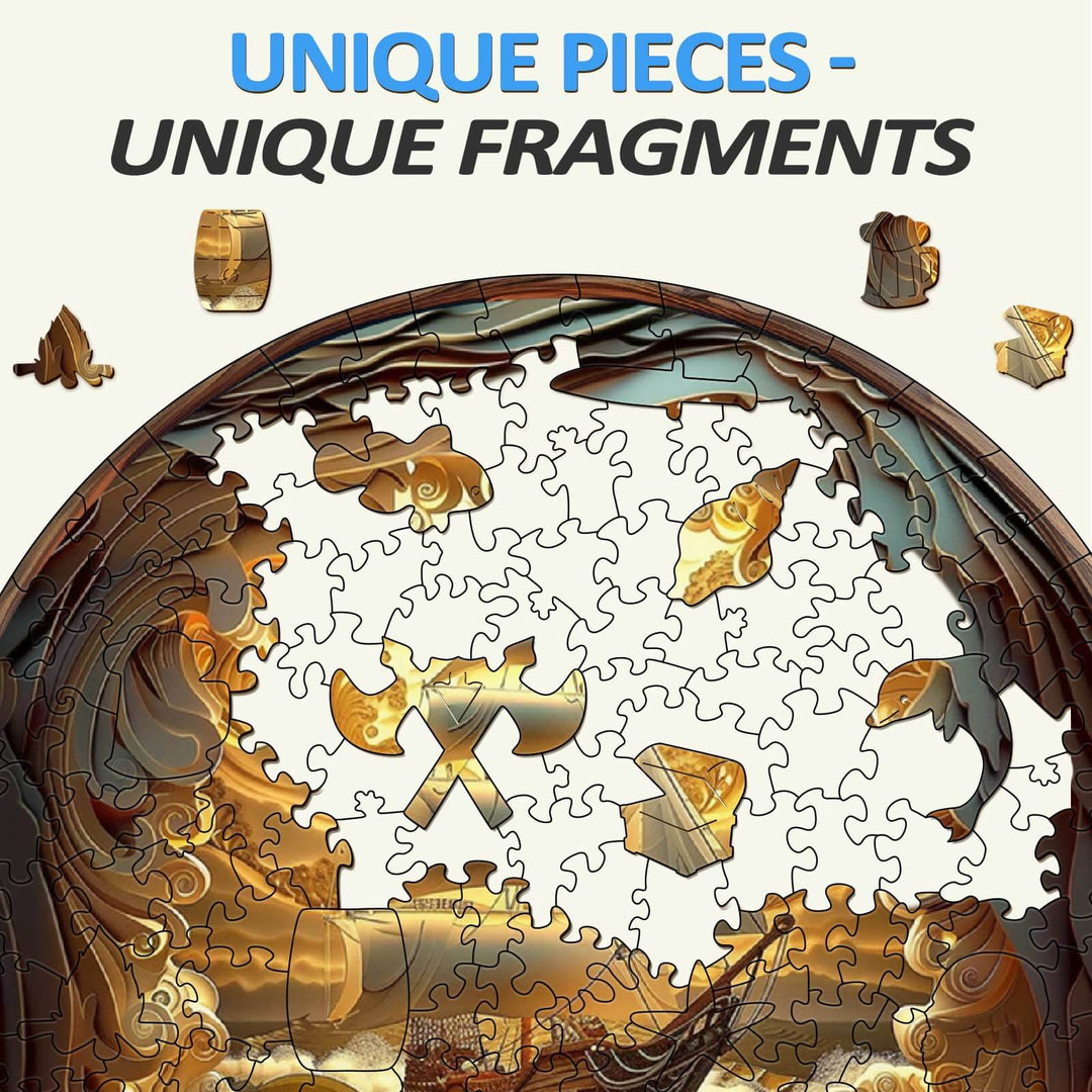 3D Sailing-1 Wooden Jigsaw Puzzle - By Woodbests