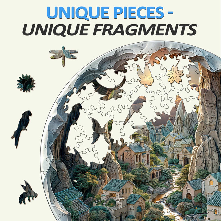 3D vision inside the cave-2 Wooden Jigsaw Puzzle - By Woodbests