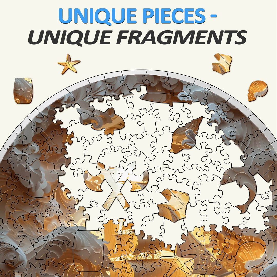 3D Sailing-2 Wooden Jigsaw Puzzle - Woodbests