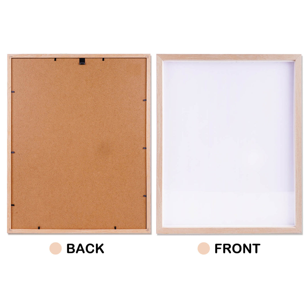 Natural Solid Oak Wood Photo Frame for Pictures, Prints, Art Frames