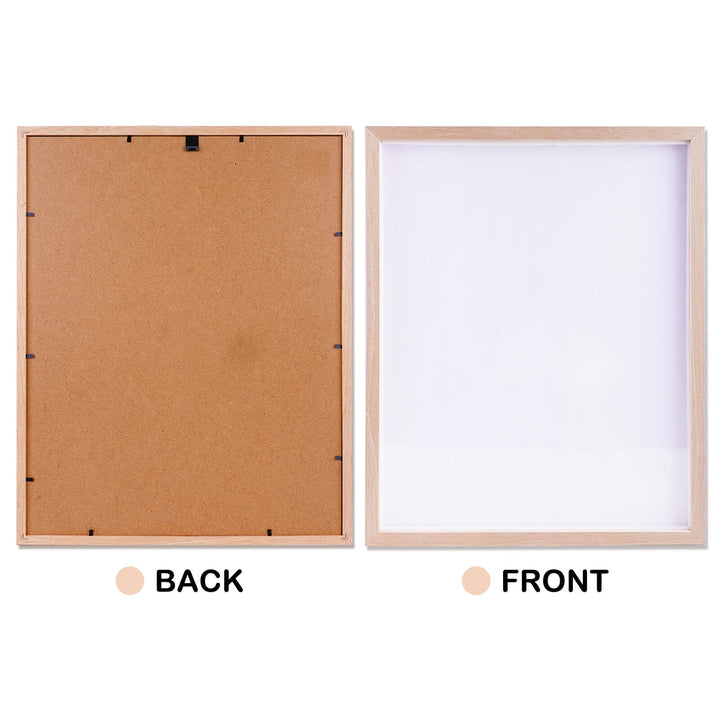 Natural Solid Oak Wood Photo Frame for Pictures, Prints, Art Frames